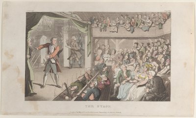 Scenen. George Primrose som Horatio, fra The Vicar of Wakefield, 1. maj 1817., 1. maj 1817. af Thomas Rowlandson