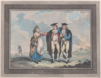 Studenterne, 1. januar 1793., 1. januar 1793. af Thomas Rowlandson