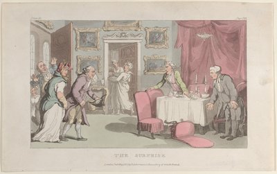 The Surprise, fra The Vicar of Wakefield, 1. maj 1817., 1. maj 1817. af Thomas Rowlandson