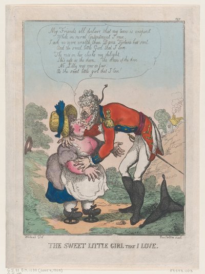 Den søde lille pige, som jeg elsker, 4. juni 1808., 4. juni 1808. af Thomas Rowlandson