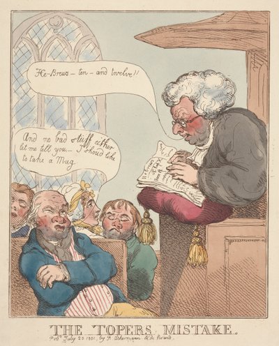 Topers fejltagelse af Thomas Rowlandson