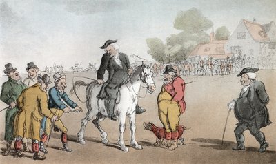 Præsten sælger sin hest, illustration fra 