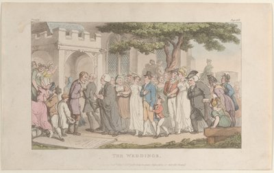The Weddings, fra The Vicar of Wakefield, 1. maj 1817., 1. maj 1817. af Thomas Rowlandson