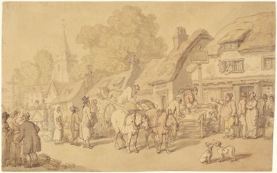 The Woolpack Inn af Thomas Rowlandson