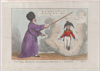 The York Magician Transforming a Foot-Boy to a Captain, 25. februar 1809., 25. februar 1809. af Thomas Rowlandson