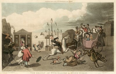 Resultatet af køb af en blind hest af Thomas Rowlandson