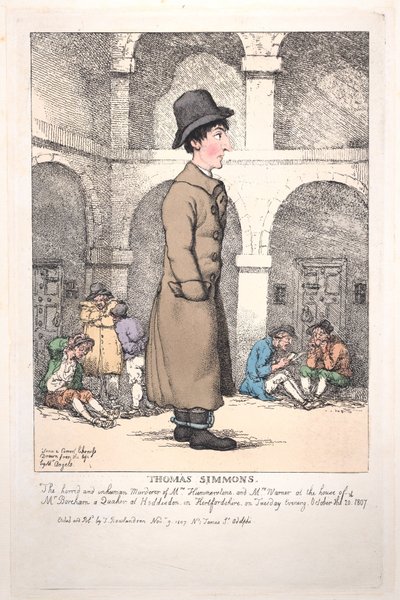 Thomas Simmons, 9. november 1807., 9. november 1807. af Thomas Rowlandson