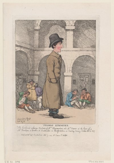 Thomas Simmons, 9. november 1807., 9. november 1807. af Thomas Rowlandson