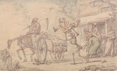 Time and Death og Goody Barton af Thomas Rowlandson