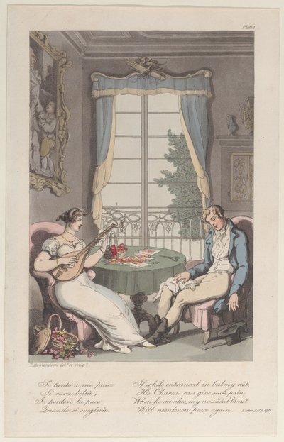 Titelblad, fra Napoli og Campagna Felice: i en række breve rettet..., 1. juni 1815. af Thomas Rowlandson