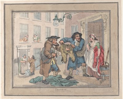 Trafik, 1791., 1791. af Thomas Rowlandson