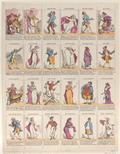 Twelfth Night Characters, 1811., 1811. af Thomas Rowlandson