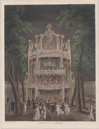 Vauxhall Garden, 1809., 1809 af Thomas Rowlandson