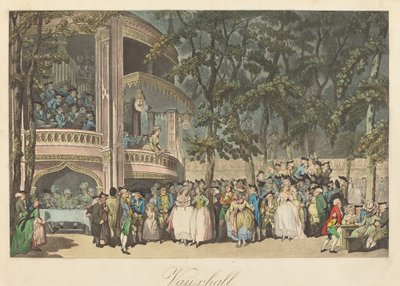 Vauxhall Gardens af Thomas Rowlandson