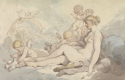 Venus krones af Amor af Thomas Rowlandson