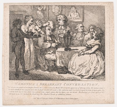 Veronica, en morgenmadssamtale maleriske skønheder i Boswell, Part the Firs..., 30. maj 1786. af Thomas Rowlandson