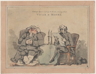 Præst og Moses, 1. april 1786., 1. april 1786. af Thomas Rowlandson