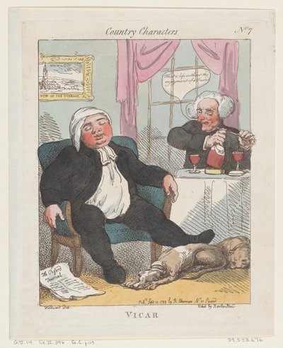 Præst, 10. september 1799., 10. september 1799. af Thomas Rowlandson