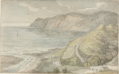 Udsigt fra Inn at Lynton af Thomas Rowlandson