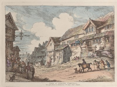 Udsigt over Liskard, Cornwall, fra Views in Cornwall, 12. april 1812., 12. april 1812. af Thomas Rowlandson