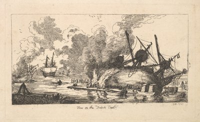 Udsigt over den franske kyst, 1787. af Thomas Rowlandson