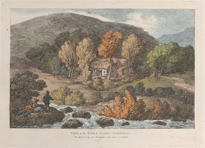Udsigt over floden Camel, Cornwall, fra Views in Cornwall, 12. april 1812., 12. april 1812. af Thomas Rowlandson