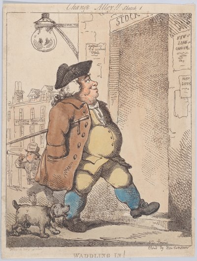 Waddling In!, 1. august 1799., 1. august 1799. af Thomas Rowlandson
