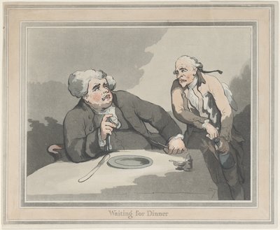 I ventetiden på middagen af Thomas Rowlandson