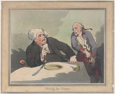 Venter på middag, 5. november 1792., 5. november 1792. af Thomas Rowlandson