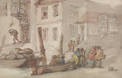 Wapping Old Stairs af Thomas Rowlandson