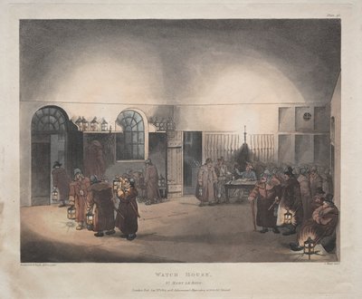 Watch House, St. Mary Le Boue af Thomas Rowlandson