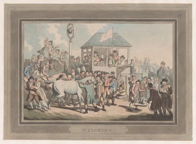 Vejning, 1. januar 1799., 1. januar 1799. af Thomas Rowlandson