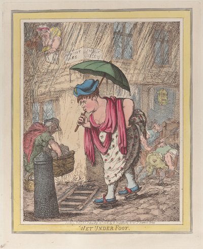Wet Under Foot, 10. februar 1812., 10. februar 1812. af Thomas Rowlandson