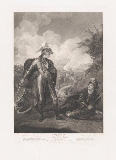Prince Henry, Hotspur og Falstaff Shakespeare, King Henry..., først udgivet 1796, genudgivet 1852. af Thomas Ryder
