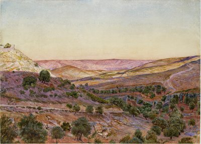 Moabs bakker og Hinnom-dalen, 1854 af Thomas Seddon