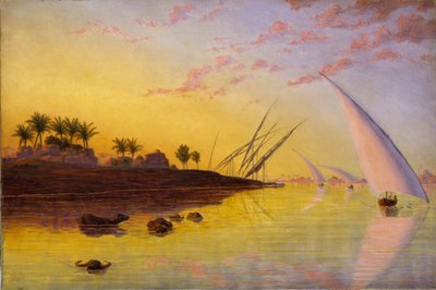 Udsigt over Nilen, 1855 af Thomas Seddon