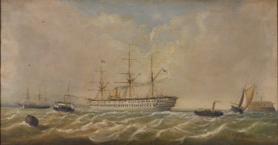 HM Troopship ?Eufrat? ankommer til Spithead fra Bombay, 5. december, 1879, med hjem den 3. af Thomas Sewell Robins