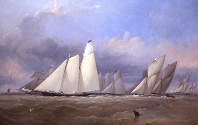 Amerika ved Cowes, 1852 af Thomas Sewell Robins