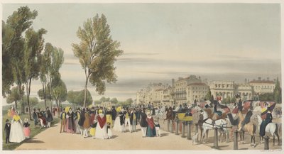 London As It Is: Hyde Park, nær Grosvenor Gate af Thomas Shotter Boys