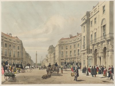 London As It Is: Regent Street, der ser mod Duke of Yorks søjle af Thomas Shotter Boys