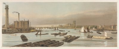 London, som det er: Westminster, fra Waterloo Bridge, 1842. af Thomas Shotter Boys
