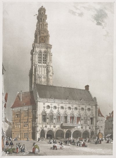 Malerisk arkitektur i Paris, Gent, Antwerpen, Rouen: L