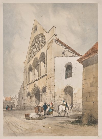 Malerisk arkitektur i Paris, Gent, Antwerpen, Rouen: St. Andre, Chartres, Frankrig af Thomas Shotter Boys