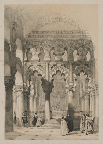 Maleriske skitser i Spanien: Moskeen, Cordova, 1837. af Thomas Shotter Boys