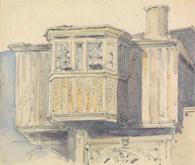 Dronning Anne Boleyns værelse, Windsor Castle af Thomas Shotter Boys