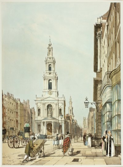 The Strand, plade 21 fra Original Views of London as It Is af Thomas Shotter Boys