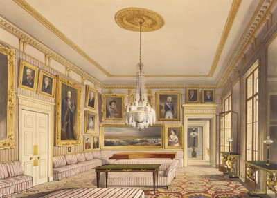 The Striped Drawing Room, Apsley House, 1853 (tryk) af Thomas Shotter Boys