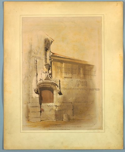 Titelside, "Picturesque Architecture in Paris, Gent, Antwerpen, Rouen, etc." af Thomas Shotter Boys