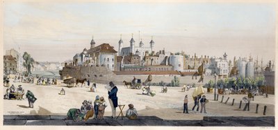 Tower of London og Mint fra Great Tower Hill af Thomas Shotter Boys