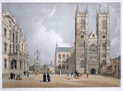 Westminster Abbey and Hospital, London, 1842 af Thomas Shotter Boys